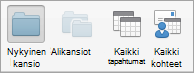 Näyttää Calendar hakuasetukset