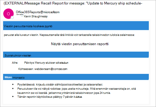 outlook, jos haluat tarkistaa viestin näyttökuvan