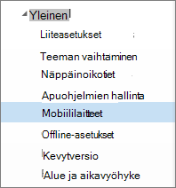 Yleiset > mobiililaitteet