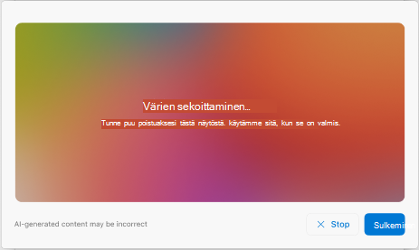 Näyttö, jossa näkyy Outlook for Mac luotava teema