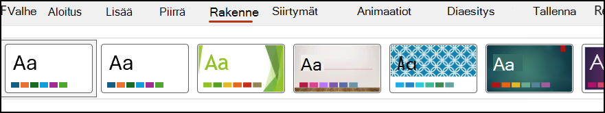 PowerPointin teemat