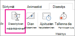 Määritä Diaesitys-painike