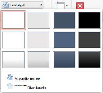 PowerPoint for Macin Tyyli-valikko