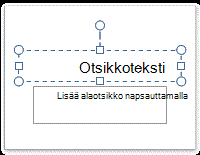 Otsikkotekstin paikkamerkki
