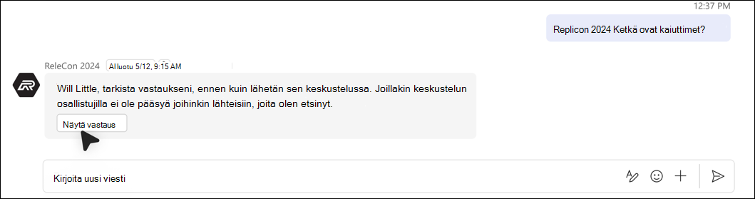 näyttökuva Answer cant be automatically added due to permission issues