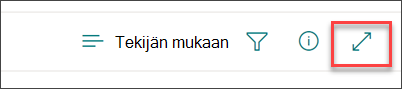 Näyttökuva laajennussisällön tehtäväpalkista