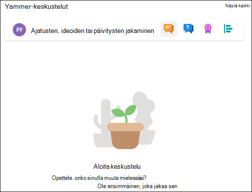 Keskustelut-verkko-osan esikatselu.