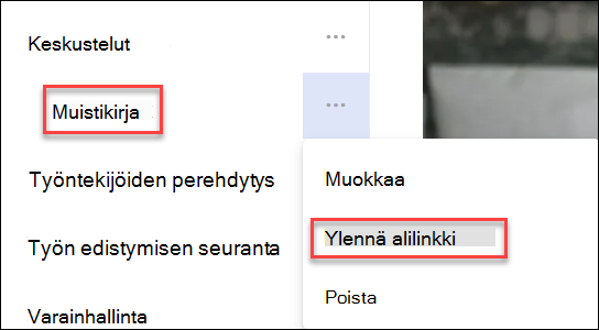 näyttökuva alilinkin mainostamisesta