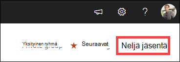Jäsenet korostettuina.