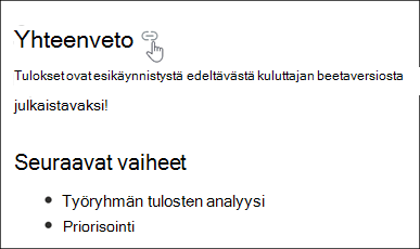Esimerkki sivun ankkurilinkistä