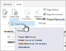 Wikin uloskuittaussivu