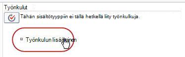 Työnkulun linkin lisääminen