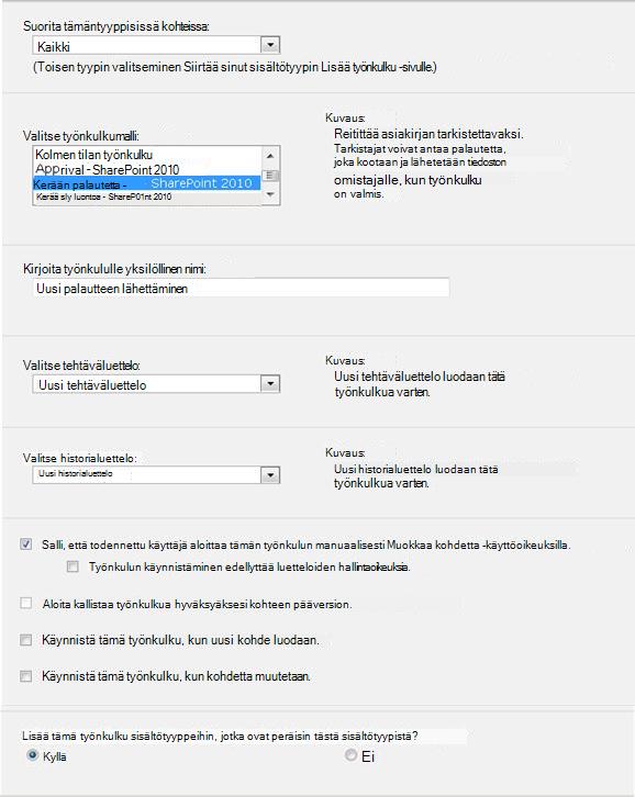 Aloituslomakkeen ensimmäinen sivu