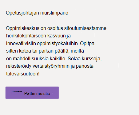 Näyttökuva teksti- ja muotoiluverkko-osasta