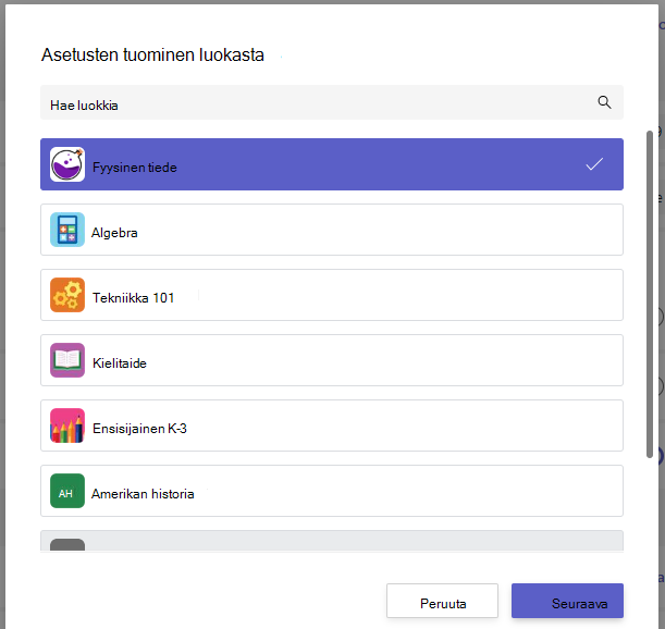 Tuontiasetukset
