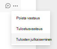 Näyttökuva tulosmerkintävaihtoehdosta.
