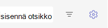 Näyttökuva asetuksista.