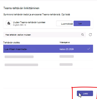 linkittämättömät tehtävät