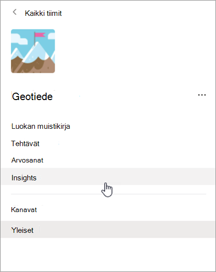 Näyttökuva Teamsissa siirtymisestä