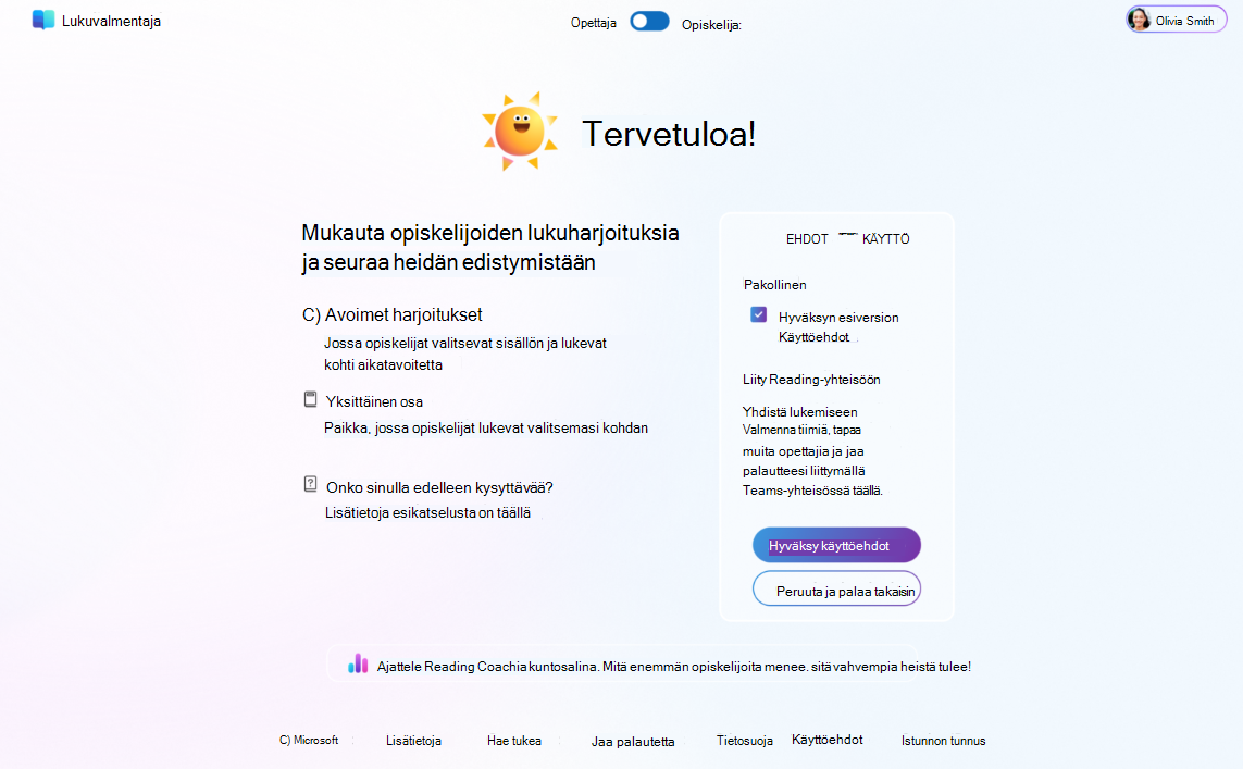 Opiskelijan lukukäytännön mukauttaminen