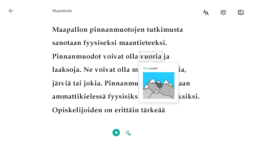 Näet kuvan valitsemalla sanan.