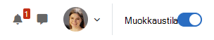 Moodle-kurssin muokkauskytkin