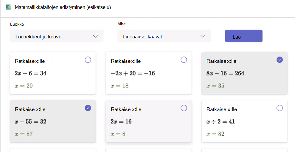 matematiikan edistyminen
