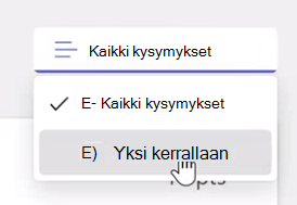 Yksi kerrallaan
