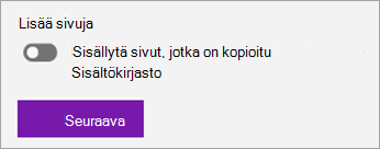 Näyttökuva jakosivusta.