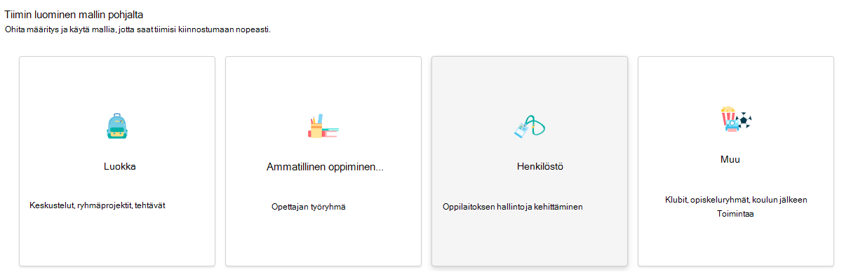 Henkilöstön valitseminen