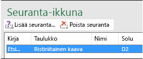 Poista seuranta