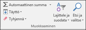 Valintanauhan Etsi & Valitse.