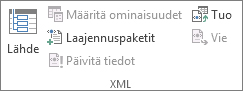 XML-tietojen päivittäminen
