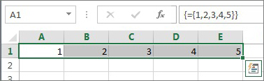 Yksiulotteinen vaakasuuntainen matriisivakio