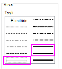 Viivan tyylit