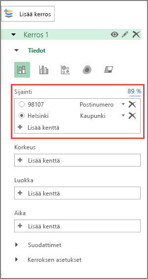 Numerosarja määritetty postinumeroksi
