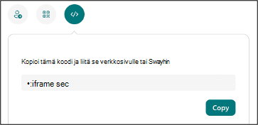 Swayn upottaminen