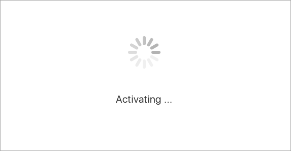 Odota, kunnes Office for Mac yrittää aktivoida