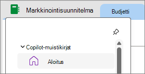 Copilot-muistikirjat OneNotessa
