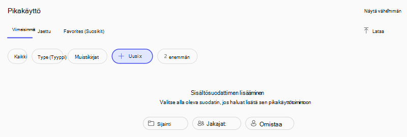 näyttökuva lisäsuodattimista Microsoft Copilot -sovelluksen hakutuloksissa