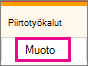 Piirtotyökalujen Muotoile-välilehti