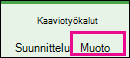 Kaaviotyökalujen Muotoile-välilehti