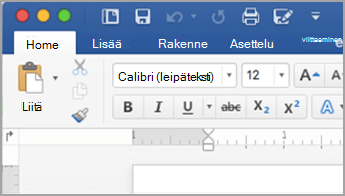 Laajennettu valintanauha