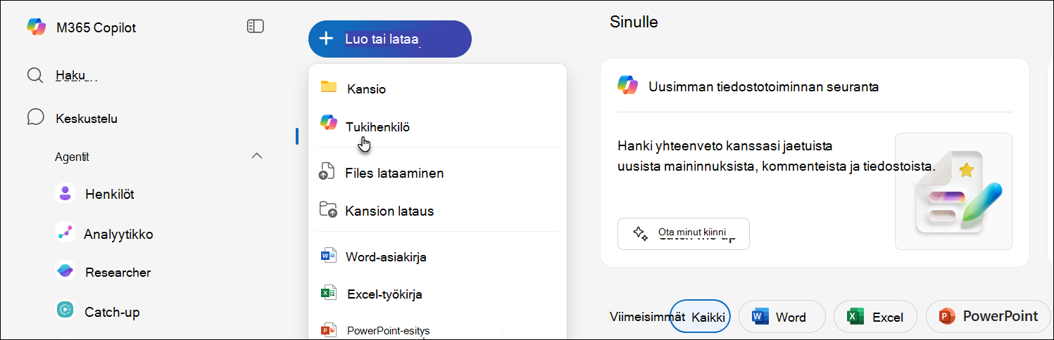 näyttökuva uuden tukihenkilön luomisesta