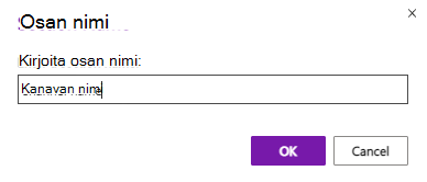 OneNote-kanavan osa