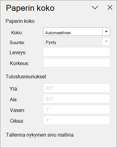 Paperin kokoruutu