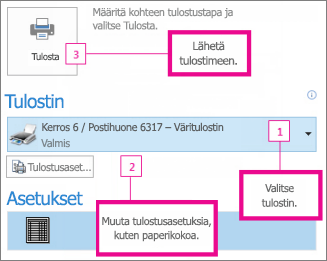 Tulostaminen