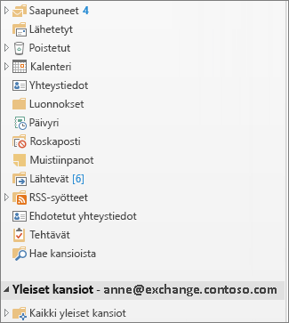 Yleiset kansiot