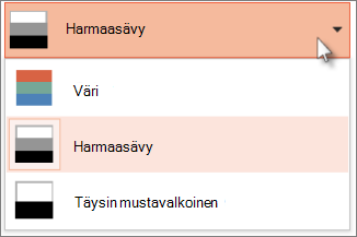 Tulosteen värimallin valitseminen