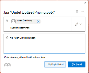 PowerPoint-yhteistyönäyttö
